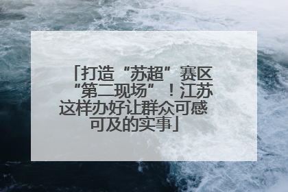 打造“苏超”赛区“第二现场”！江苏这样办好让群众可感可及的实事