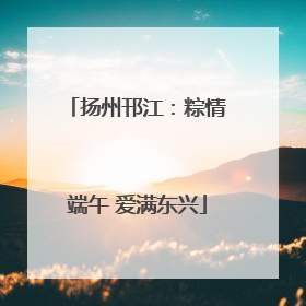 扬州邗江：粽情端午 爱满东兴
