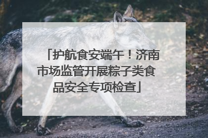 护航食安端午！济南市场监管开展粽子类食品安全专项检查