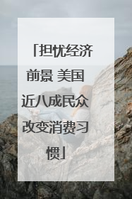 担忧经济前景 美国近八成民众改变消费习惯