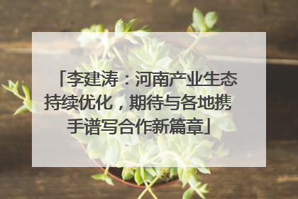 李建涛：河南产业生态持续优化，期待与各地携手谱写合作新篇章