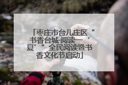 枣庄市台儿庄区“书香台城·阅读一‘夏’”全民阅读暨书香文化节启动