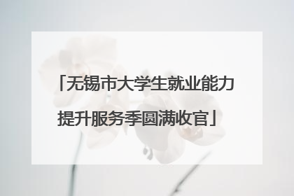 无锡市大学生就业能力提升服务季圆满收官