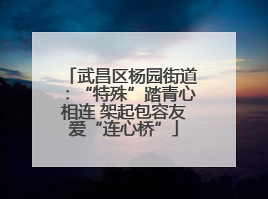 武昌区杨园街道：“特殊”踏青心相连 架起包容友爱“连心桥”