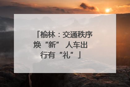 榆林：交通秩序焕“新” 人车出行有“礼”