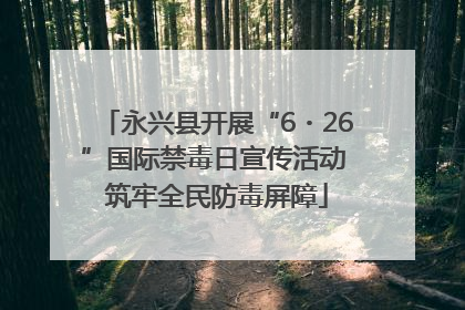 永兴县开展“6・26”国际禁毒日宣传活动 筑牢全民防毒屏障