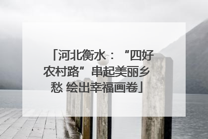 河北衡水：“四好农村路”串起美丽乡愁 绘出幸福画卷