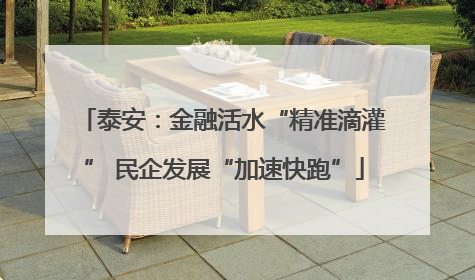 泰安：金融活水“精准滴灌” 民企发展“加速快跑”