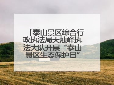 泰山景区综合行政执法局天烛峰执法大队开展“泰山景区生态保护日”志愿宣传活动