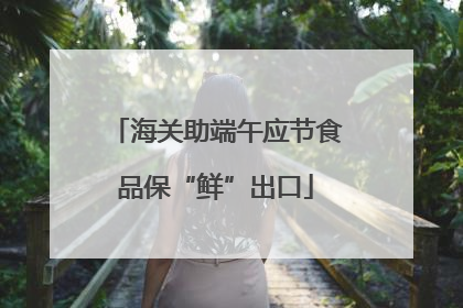 海关助端午应节食品保“鲜”出口