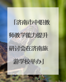 济南市中职教师教学能力提升研讨会在济南旅游学校举办