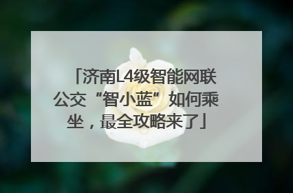 济南L4级智能网联公交“智小蓝”如何乘坐，最全攻略来了