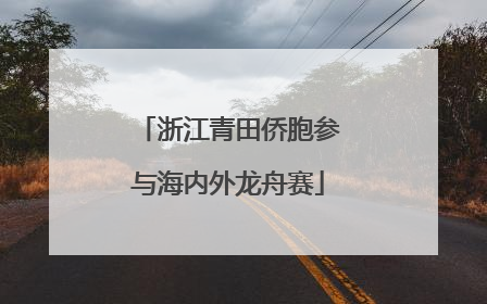 浙江青田侨胞参与海内外龙舟赛