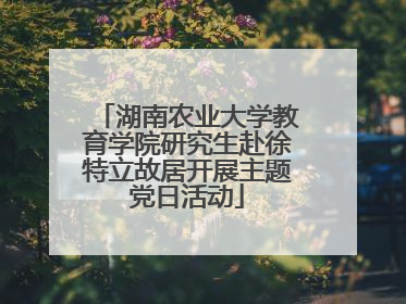 湖南农业大学教育学院研究生赴徐特立故居开展主题党日活动