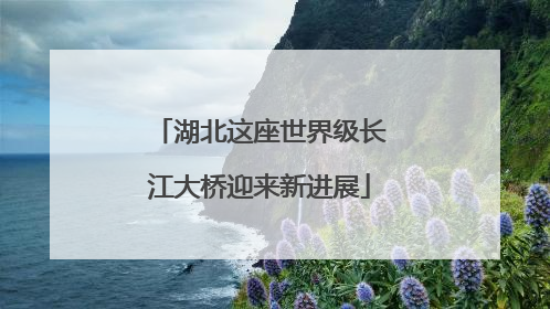 湖北这座世界级长江大桥迎来新进展