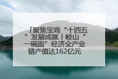 聚焦宝鸡“十四五”发展成就丨岐山“一碗面”经济全产业链产值达162亿元 入选全国典型县