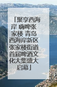聚享西海岸 嗨啤张家楼 青岛西海岸新区张家楼街道首届啤酒文化大集盛大启幕