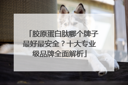 胶原蛋白肽哪个牌子最好最安全？十大专业级品牌全面解析