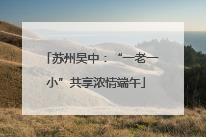 苏州吴中：“一老一小”共享浓情端午
