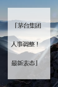 茅台集团人事调整！最新表态