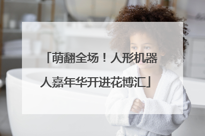 萌翻全场！人形机器人嘉年华开进花博汇