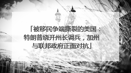 被移民争端撕裂的美国：特朗普绕开州长调兵，加州与联邦政府正面对抗