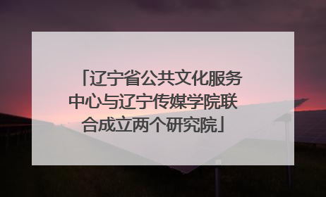 辽宁省公共文化服务中心与辽宁传媒学院联合成立两个研究院