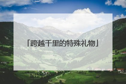跨越千里的特殊礼物