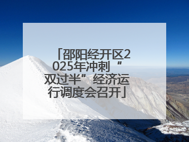 邵阳经开区2025年冲刺“双过半”经济运行调度会召开