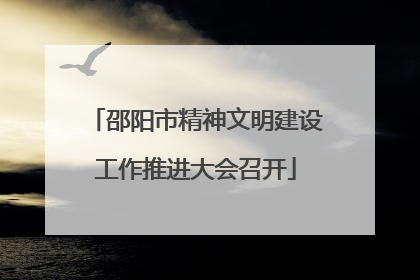 邵阳市精神文明建设工作推进大会召开