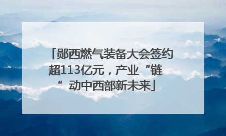 郧西燃气装备大会签约超113亿元，产业“链”动中西部新未来