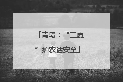 青岛：“三夏”护农话安全