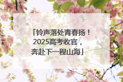 铃声落处青春扬！2025高考收官，奔赴下一程山海