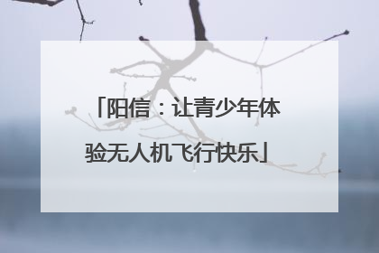 阳信：让青少年体验无人机飞行快乐