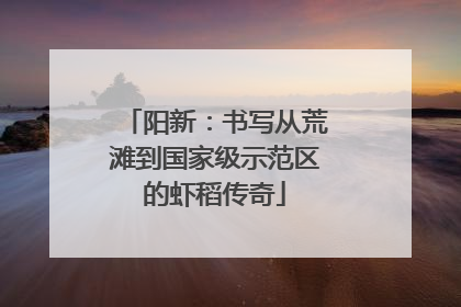阳新：书写从荒滩到国家级示范区的虾稻传奇