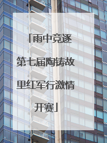 雨中竞逐 第七届陶铸故里红军行激情开赛