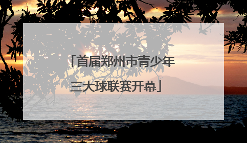 首届郑州市青少年三大球联赛开幕