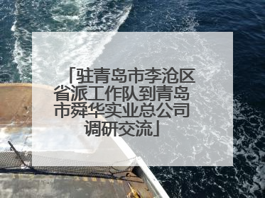 驻青岛市李沧区省派工作队到青岛市舜华实业总公司调研交流