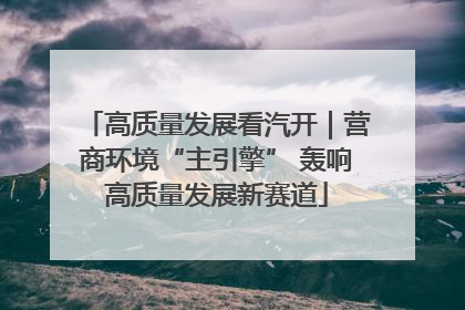 高质量发展看汽开｜营商环境“主引擎” 轰响高质量发展新赛道