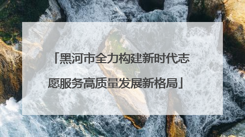 黑河市全力构建新时代志愿服务高质量发展新格局