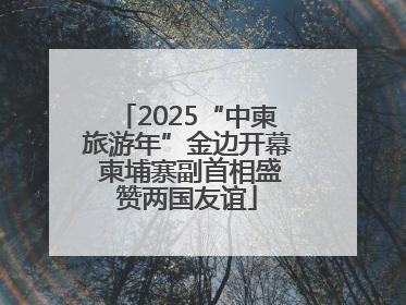 2025“中柬旅游年”金边开幕 柬埔寨副首相盛赞两国友谊