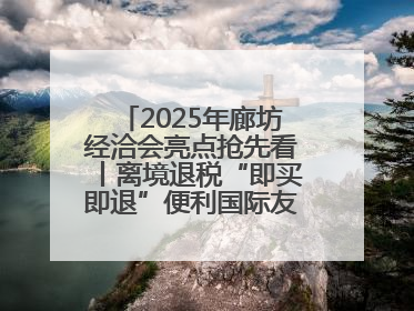 2025年廊坊经洽会亮点抢先看丨离境退税“即买即退”便利国际友人“买买买”