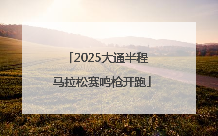 2025大通半程马拉松赛鸣枪开跑