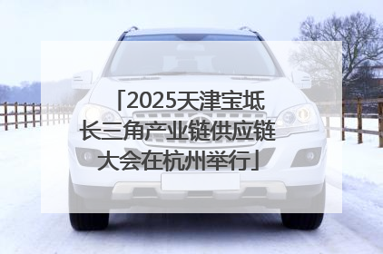 2025天津宝坻长三角产业链供应链大会在杭州举行