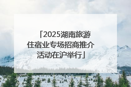 2025湖南旅游住宿业专场招商推介活动在沪举行