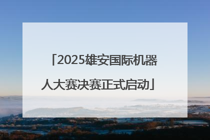 2025雄安国际机器人大赛决赛正式启动