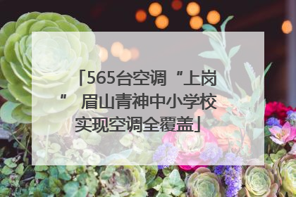 565台空调“上岗” 眉山青神中小学校实现空调全覆盖