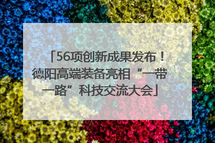56项创新成果发布！德阳高端装备亮相“一带一路”科技交流大会