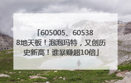 605005、605388地天板！泡泡玛特，又创历史新高！谁暴赚超10倍